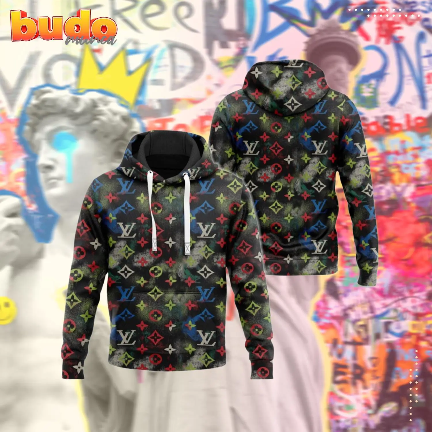 Louis vuitton colorful fashion luxury brand hoodie for men women - hot new